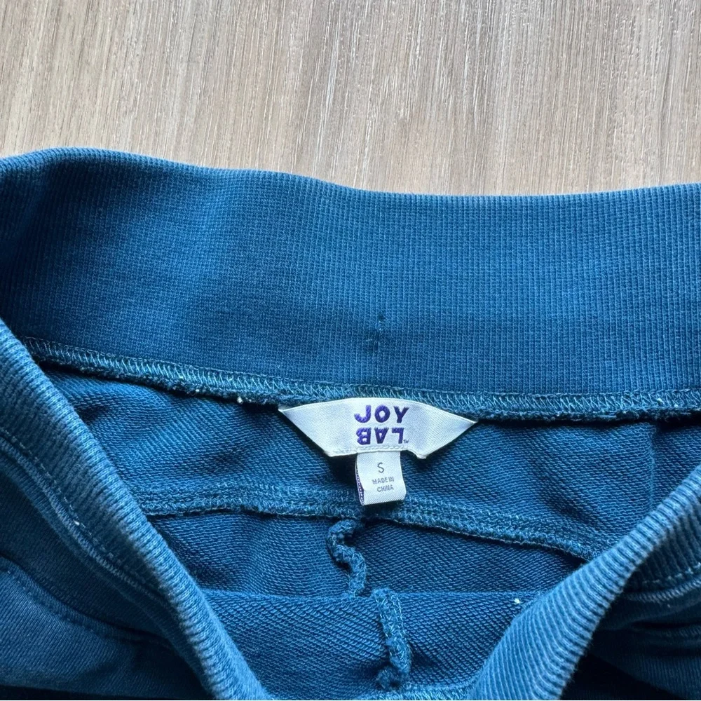 Joy Lab Sweat Set Hoodie Joggers Women’s Small Blue Acid Wash Thumbholes - Picture 9 of 14